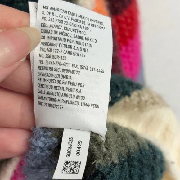 American Eagle Outfitters Colorful Striped Knit Sweater M - Picture 5 of 9
